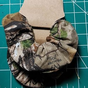 Set of Tiny Camouflage Scrunchies